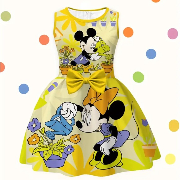 New in the package Minnie Mouse Dress with Bow - Picture 1 of 6